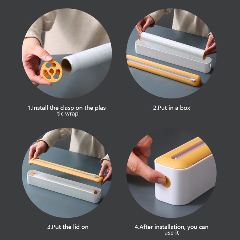 Foil dispenser with cutter - Plastic Wrap Dispenser