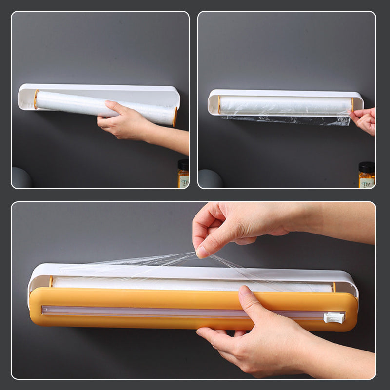 Foil dispenser with cutter - Plastic Wrap Dispenser