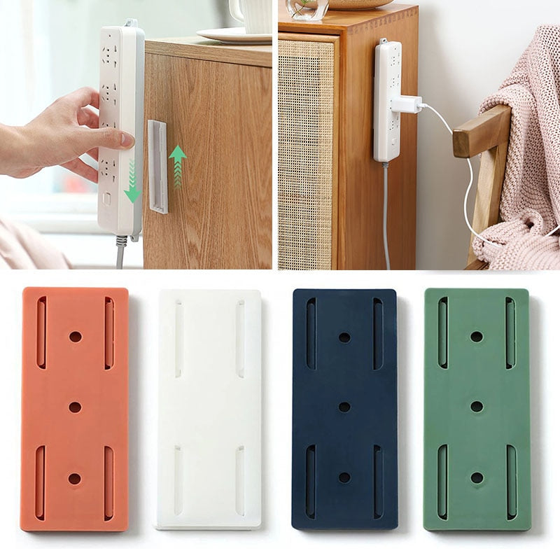 Wall-Mounted Plug Fixer - Power Strip Holder